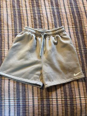 Nike Gray Fleece Drawstring Shorts